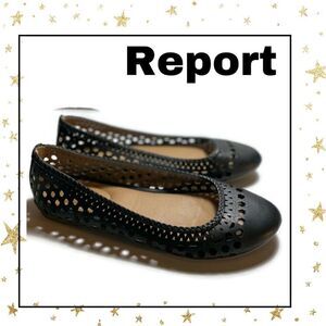 Report Madella Black Perforated Ballet Flats 6